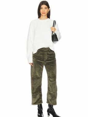 We The Free Olive Corduroy Straight Leg Pants